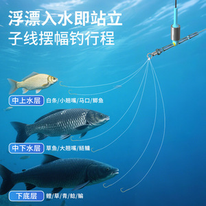 Flotteur de pêche intégré à base de plomb profil T, flotteur léger en silicone pour la pêche en lac et en ruisseau - Product Image 5