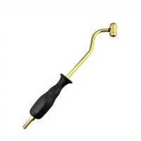 Air Chuck 30cm X 8mm Tire Inflation Rod Hand Tool with Polyester/Metallic/Cotton Materials for Vehicle Auto Repair