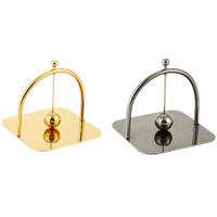 Porte-mouchoirs carré en acier inoxydable doré Accessoires de chambre à coucher Articles de décoration intérieure Décoration de maison Luxe