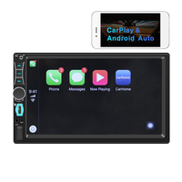 Autoradio double DIN 7 pouces Bluetooth, Carplay sans fil, Android Auto, radio FM, USB Type-C, lecteur MP5, voiture 2 DIN