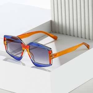 Occhiali DL quadrato nero sole <span class=keywords><strong>uomo</strong></span> <span class=keywords><strong>di</strong></span> <span class=keywords><strong>vetro</strong></span> blu alla moda donne occhiali da sole all'ingrosso <span class=keywords><strong>di</strong></span> moda occhiali da sole da donna - Product Image 2