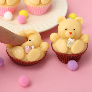 Jouet Squishy Ours Mignon Super Doux à Remontée Lente, Ours en Forme de Pain, Cadeau d'Anniversaire pour Enfants, Jouet Anti-Stress Kawaii à Presser - Product Image 2