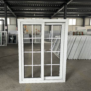 NFRC jendela geser PVC vinil kualitas tinggi desain gaya Amerika jendela geser lapisan ganda UPVC - Product Image 2