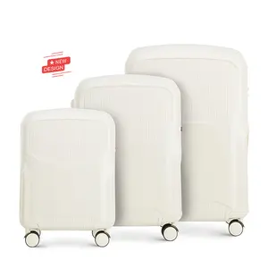 Gepäck hersteller anpassen 3 Stück Hartge päck Trolley Set Reisegepäck taschen mit TSA-Schloss hoher Qualität