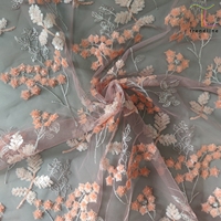 Nouveau tissu en tulle à sequins motif branche d'arbre fleuri, tissu en dentelle à sequins sur mesure, coloré, disponible en ligne pour le marché africain