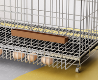 Cage de poulet à oeufs ménage grande cage d'élevage pour canard, oie, caille avec plateau à oeufs