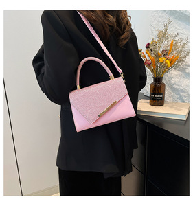 Bolsos de Mano de PU Cuadrados Pequeños de Moda, Bolsos Cruzados Tipo Mensajero, Combinables con Todo, Gran Capacidad para <span class=keywords><strong>Mujer</strong></span>, en Oferta - Product Image 5