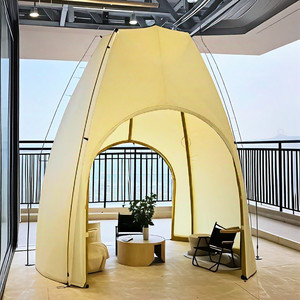 Carpa de Safari para Exteriores, Diseño para Glamping, para Restaurantes, Campamentos, Resorts, Hoteles, Material de Lona, Estructura de Una Habitación - Product Image 6