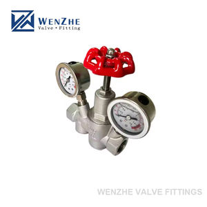 Válvula reductora de presión Tipo piloto roscado de acero inoxidable con válvulas de drenaje de agua del grifo - Product Image 3