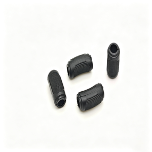 <span class=keywords><strong>Manchon</strong></span> de préhension en caoutchouc noir texturé avec ouverture - Product Image 1