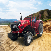 Traktor Mini 4WD pabrik dengan Backhoe Loader depan traktor pertanian kecil 4x4 untuk dijual