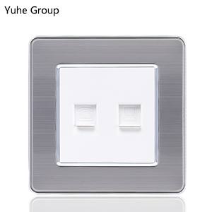 Accessoires pour appareils électroménagers, panneau tactile, prise murale en acier inoxydable, prise téléphonique et de données pour ordinateur, 16A EU, design moderne - Product Image 3