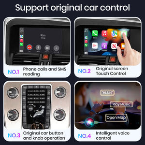 Junsun Boîte de module auto <span class=keywords><strong>Carplay</strong></span> sans fil Android pour <span class=keywords><strong>Volvo</strong></span> <span class=keywords><strong>XC60</strong></span> S60 V40 V60 2015 <span class=keywords><strong>2016</strong></span> 2017-2019 AI Box Multimedia Mirror Link - Product Image 4