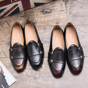 Chaussures Oxford pour hommes en cuir véritable imperméable, fabriquées à la main, pour mariage, formelles, décontractées, avec des sangles antidérapantes - Product Image 5