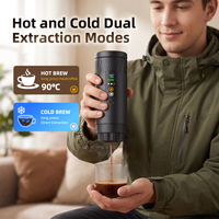 Machine à café portable OEM d'usine directe, 20 bars, dernière génération, machine à expresso intelligente, pour les voyages en plein air, compatible capsules.