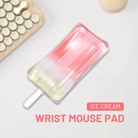 Tapis de souris transparent en gel personnalisé pour clavier et souris, tapis de souris de jeu avec repose-poignet en forme de serpent pour la maison et le bureau