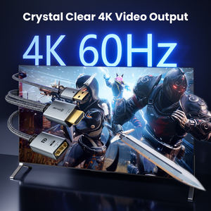 Adaptateur <span class=keywords><strong>HDMI</strong></span> vers <span class=keywords><strong>DisplayPort</strong></span> SYONG, convertisseur 4K60Hz unidirectionnel, source <span class=keywords><strong>HDMI</strong></span> vers écran DP compatible avec ordinateur portable, PS5 - Product Image 2