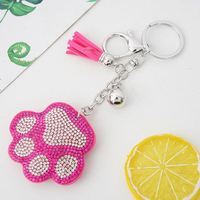 Porte-clés de sécurité personnel avec strass en diamant, alarme intégrée, kit d'outils et gadgets pour femmes, vente en gros, autodéfense