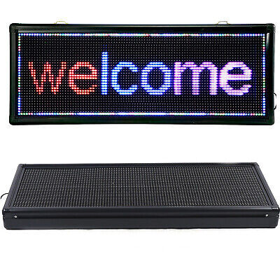 P10 Large Screen bar Outdoor Full Color Led Sign Scrolling Text Led Signs Programmable LED Screen 39X14inch Welcome Display