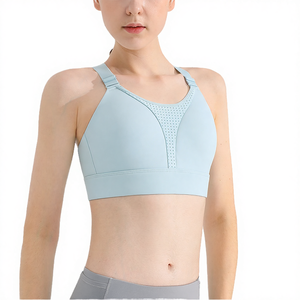 Sujetador deportivo de yoga de alta sujeción para mujer, transpirable, con doble tirante, de secado rápido y tallas grandes - Product Image 4