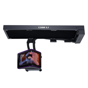 Refroidisseur d'eau pour processeur tout-en-un <span class=keywords><strong>Lian</strong></span> <span class=keywords><strong>Li</strong></span> Stealth Flow 2e génération avec écran OLED incurvé 360ARGB pour boîtier d'ordinateur - Product Image 1