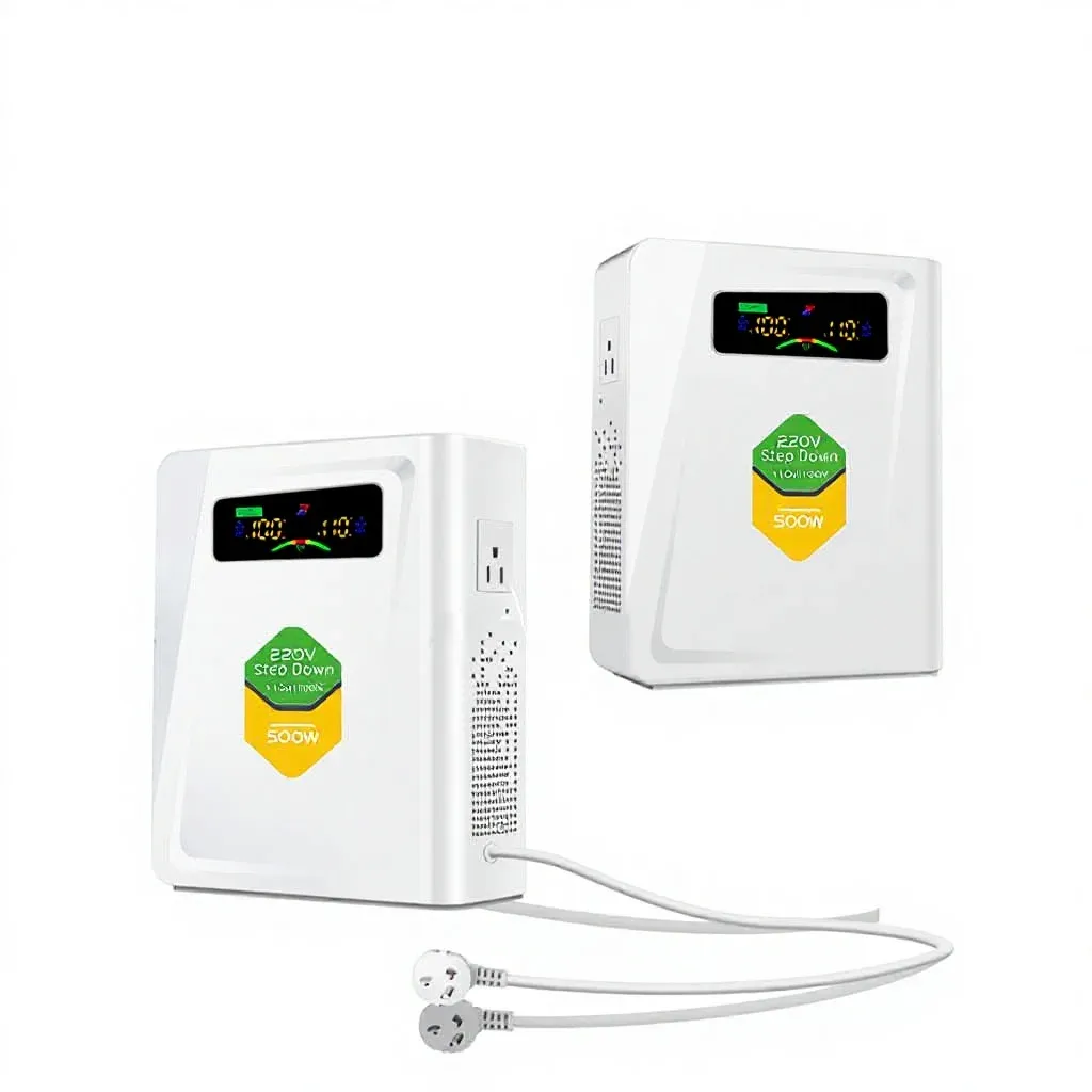 JYK-500VA AC Voltage Converter, 220V/110V/<strong>100V</strong> Adjustable <strong>Step</strong>-Up/<strong>Down</strong> <strong>Transformer</strong>, Coil-Type Ring Design, CE Certified