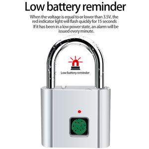 <span class=keywords><strong>Cadenas</strong></span> intelligent d'empreintes digitales Petite sécurité haute sensibilité Ultra-longue Endurance Gym <span class=keywords><strong>Valise</strong></span> <span class=keywords><strong>Cadenas</strong></span> intelligent d'empreintes digitales - Product Image 5