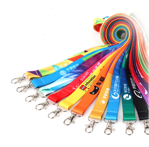 Fashion Thermal Transfer & Silk Screen Printing <b>Polyester</b> Custom Logo <b>Lanyard</b> with ID Card Holder Hook Neck Strap-Eco-Friendly - Product Image 1
