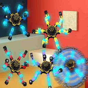 <span class=keywords><strong>PT</strong></span> Tendance DIY Transformable Chaîne Robot Fidget Jouet Drôle Araignée Sensorielle Fingertip Spinner pour la Saint Valentin - Product Image 5