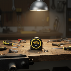 Cinta métrica de llavero Stanley Fatmax de 2 m, diseño compacto para mediciones de precisión - Product Image 3