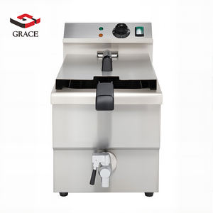 Friteuse électrique professionnelle de qualité alimentaire Guangdong GRACE <span class=keywords><strong>12L</strong></span> en acier inoxydable 50-200 pour la restauration hôtelière - Product Image 1