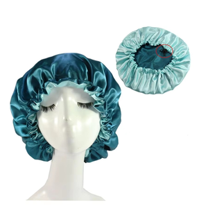 Gorros de Dormir para Mujer, Grandes, de Doble Capa, Ajustables, con Cordón, Gorros de Satén con Logotipo Personalizado, Regalos - Product Image 1