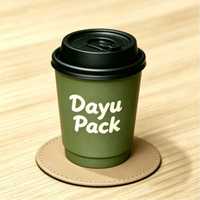 Gobelet à café jetable de haute qualité, double paroi, en papier kraft, biodégradable, compostable, recyclable, logo personnalisé pour les boissons chaudes