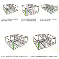 Maison conteneur pliable extensible, cabane modulaire préfabriquée, espace personnalisable, maison économique en termes d'espace pour usage résidentiel