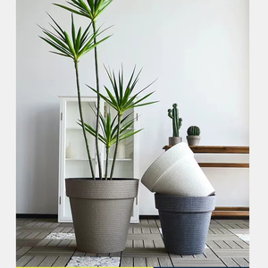 Haute Qualité Minimaliste Grand Design Moderne <span class=keywords><strong>Pot</strong></span> <span class=keywords><strong>pour</strong></span> Cour Intérieur Énormes Jardinières Extérieures Grands Pots De Fleurs <span class=keywords><strong>pour</strong></span> Plantes De <span class=keywords><strong>Jardin</strong></span> - Product Image 3