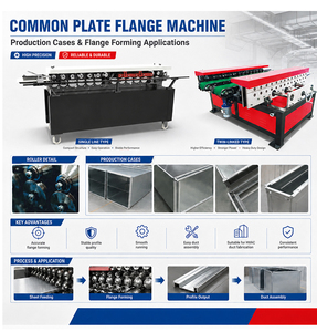 Máquina CNC de fabricación de conductos de chapa metálica para conductos rectangulares HVAC, totalmente automática, de alta seguridad, con 5 desbobinadores y 4 sistemas de corte, para chapa galvanizada de 0.5-1.5mm - Product Image 4