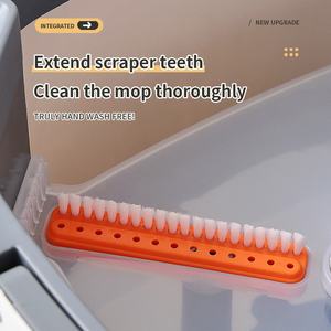 Di alta qualità professionale per la pulizia del pavimento a mano piano di plastica senza Spinning Mop e secchio Set - Product Image 4
