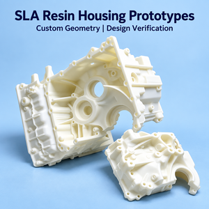 Composants structurels industriels complexes imprimés en 3D, boîtiers en résine blanche, nylon, ABS, plastique technique, fabrication sur mesure de précision - Product Image 1