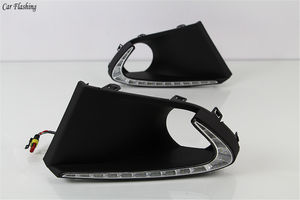 2PCS LED DRL luces diurnas lámpara de niebla con amarillo señal para <span class=keywords><strong>Suzuki</strong></span> <span class=keywords><strong>Baleno</strong></span> 2016, 2017, <span class=keywords><strong>2018</strong></span>, 2019 - Product Image 3