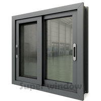 Ventanas Corredizas de Vidrio de Estilo Moderno con Marco de Aleación de Aluminio, Resistentes a Huracanes, con Rotura Térmica, Suministro Directo de Fábrica para Apartamentos Exteriores