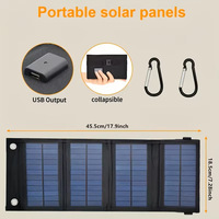 LOXENY Panneau Solaire 10W Pliable Quatre Volets, Efficacité 21-23%, Noir/Camouflage, Chargeur Portable Extérieur