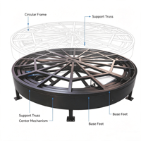 Plateforme de scène rotative, base de scène ronde électrique tournante pour événements, spectacles, expositions, mariages