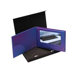 <span class=keywords><strong>Brochure</strong></span> vidéo musicale DIY avec écran LCD 7 pouces HD, carte vidéo vierge, fournisseur chinois pour cadeau marketing, anniversaire, amour - Product Image 5