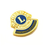 Badge Lions Club, épinglette en émail dur personnalisée, épinglettes de revers personnalisées, entreprise