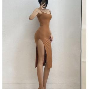 Rimocy ชุดเดรสยาวเซ็กซี่แขนกุดทรงสลิมสำหรับผู้หญิงชุดเดรสสายเดี่ยวผ่าสูงสำหรับปาร์ตี้คลับชุดเดรสบอดี้คอนสำหรับผู้หญิง2024ใหม่ - Product Image 6