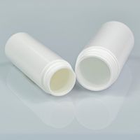 Bouteilles cylindriques en HDPE de petite capacité 68ml 75ml 85ml 100ml avec bouchon à vis pour emballage de granules de capsules de pilules
