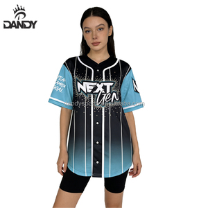 เสื้อเจอร์ซีย์เบสบอลแบบซับลิเมชั่นราคาถูกสั่งทำได้สำหรับเด็กและผู้ใหญ่ แห้งเร็ว เหมาะสำหรับทีมเชียร์ - Product Image 1