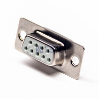 Connecteur D-Sub miniaturisé à 9 broches DB9 en métal, mâle/femelle, à sertir, pour port série RS232 sur carte de circuit imprimé