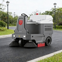 Balayeuse électrique autotractée CleanHorse M3 neuve à batterie pour l'extérieur, idéale pour nettoyer les feuilles tombées et les petits cailloux