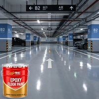 Peinture époxy pour sols en ciment, résistante à l'abrasion, pour ateliers d'équipements industriels, type anti-corrosion, directement de l'usine, couche de finition.